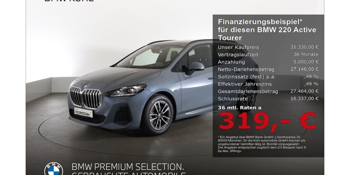 BMW 220 Active Tourer 19.264 km 31.330 &euro; Aachen 52078