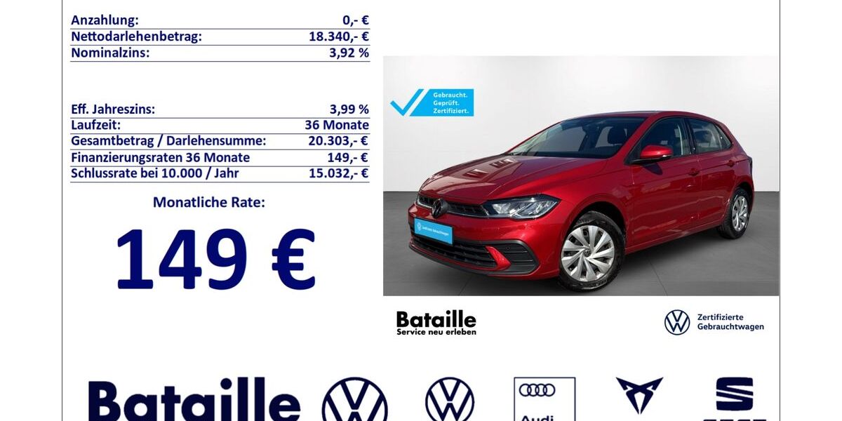 VW Polo 5.719 km 18.340 &euro; Jülich 52428