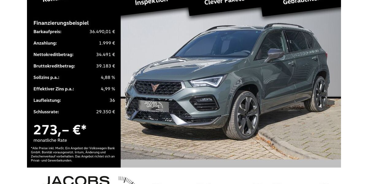 Cupra Ateca 1.111 km 36.490 &euro; Düren 52351