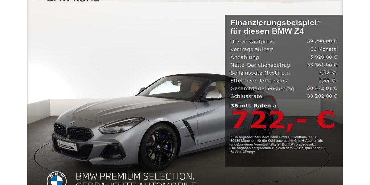 BMW Z4 10.030 km 59.290 &euro; Aachen 52078