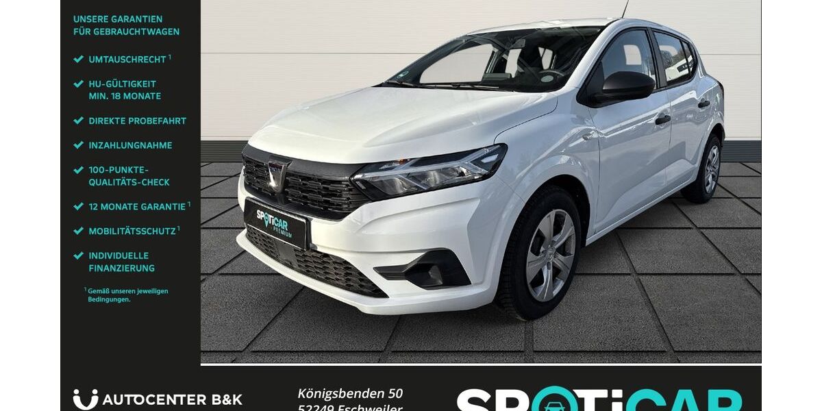 Dacia Sandero 30.900 km 12.990 &euro; Eschweiler 52249