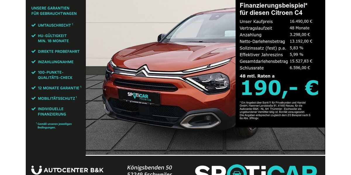 Citroen C4 47.560 km 16.490 &euro; Eschweiler 52249