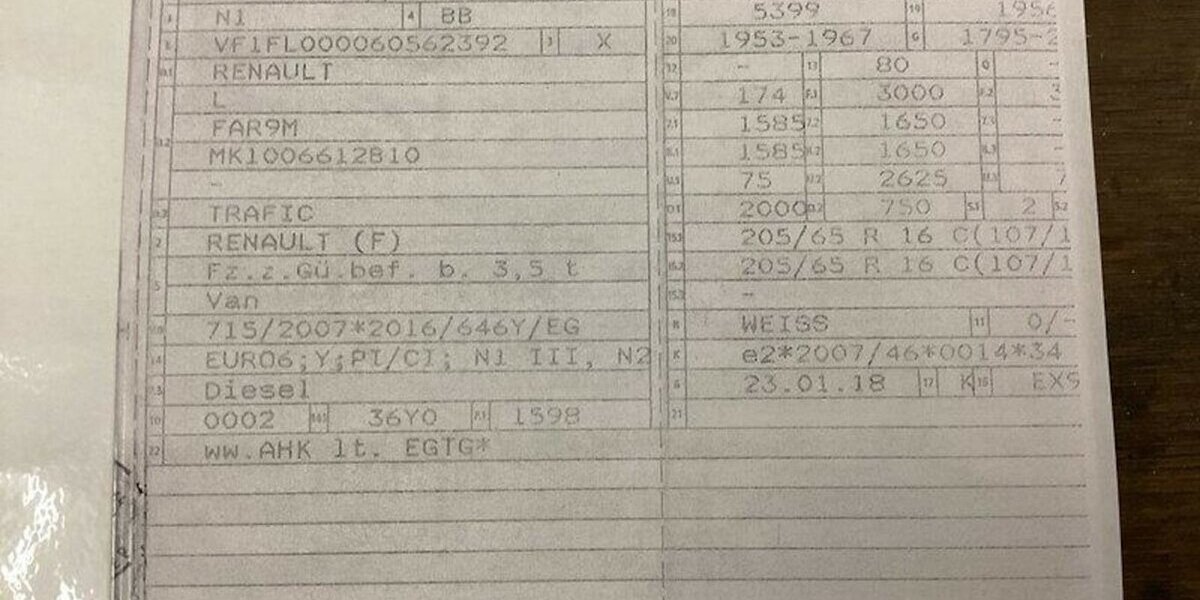 Renault Trafic L2H1 Sth Regale/Schraubst EU6 GARANTIE 85.000 km 16.500 &euro; Erftstadt 50374