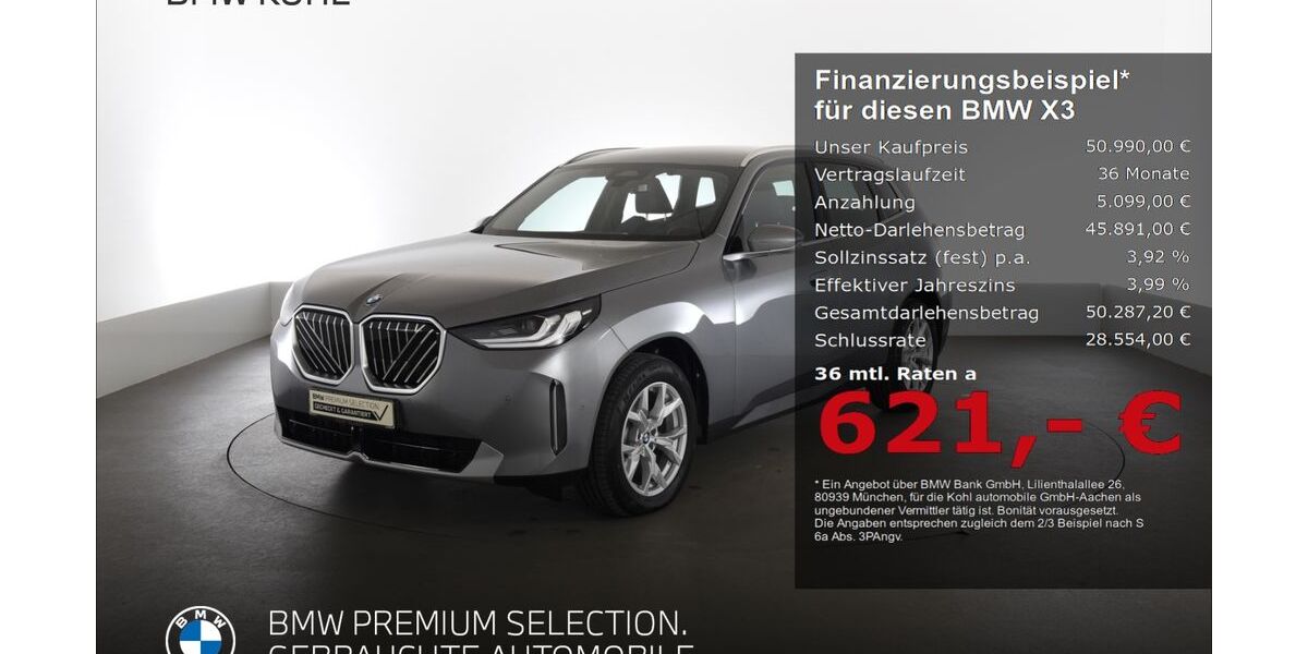 BMW X3 9.319 km 50.990 &euro; Aachen 52078