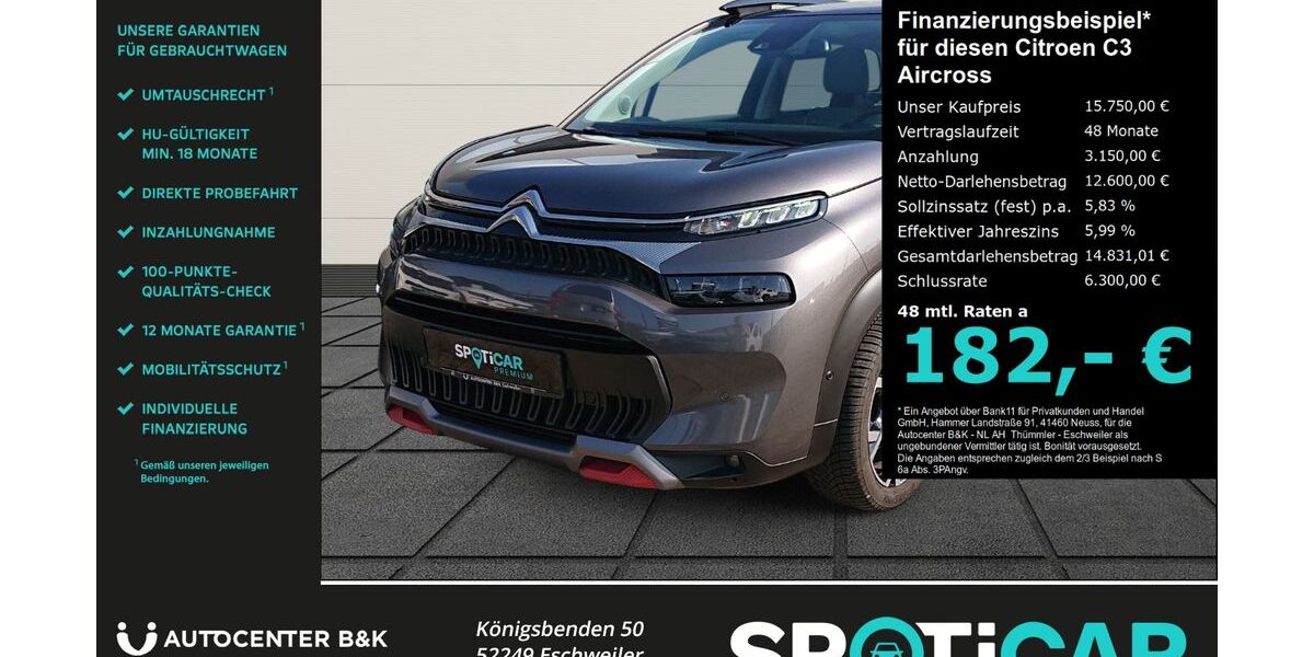 Citroen C3 Aircross 76.900 km 15.750 &euro; Eschweiler 52249
