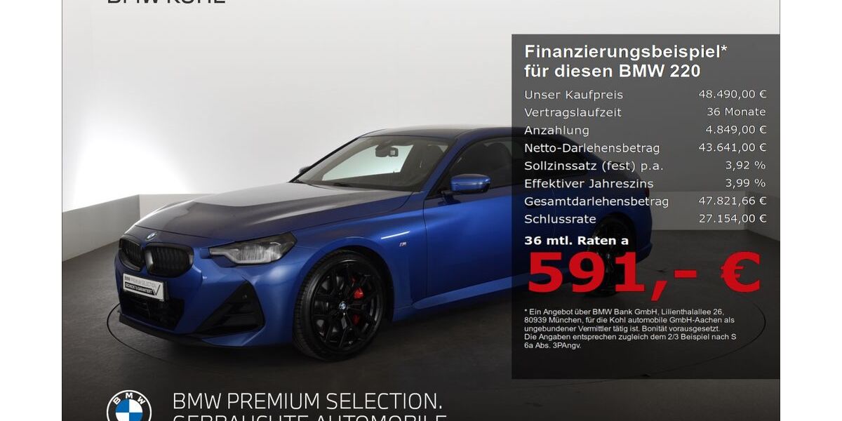 BMW 220 13.360 km 48.490 &euro; Aachen 52078