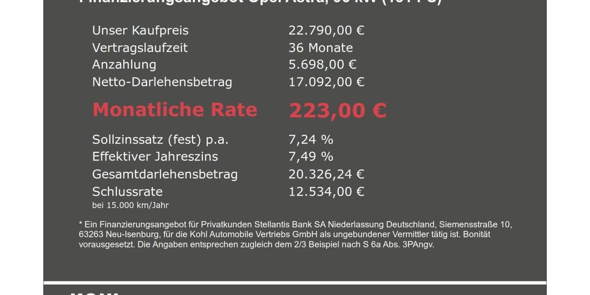 Opel Astra 17.500 km 22.790 &euro; Aachen 52078