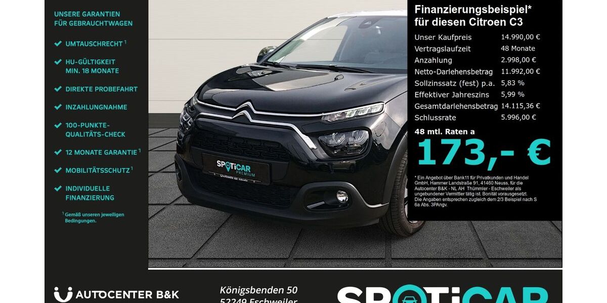 Citroen C3 23.200 km 14.750 &euro; Eschweiler 52249