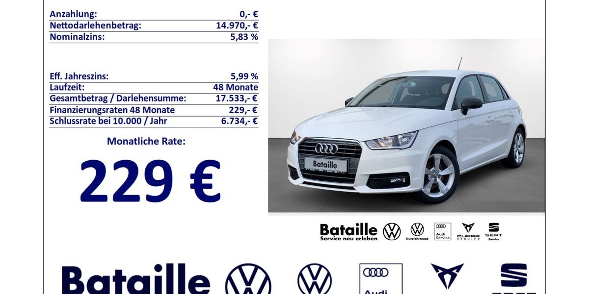 Audi A1 34.199 km 14.970 &euro; Jülich 52428